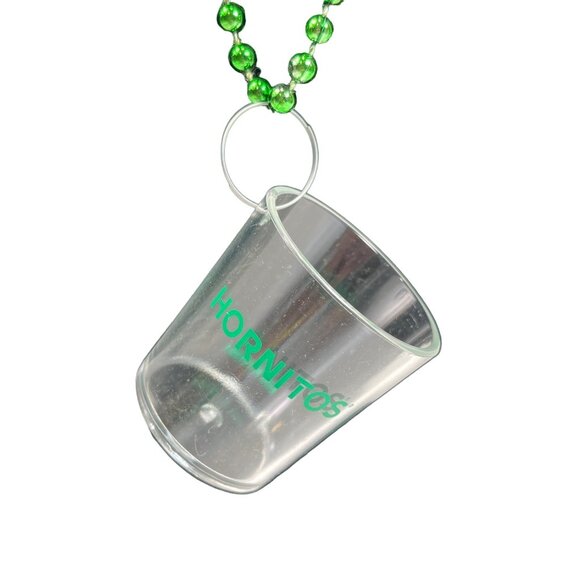 Set of 2 Hornitos Necklace Green Mardi Gras Beads Necklace St Patrick's Day 3e - Picture 5 of 8